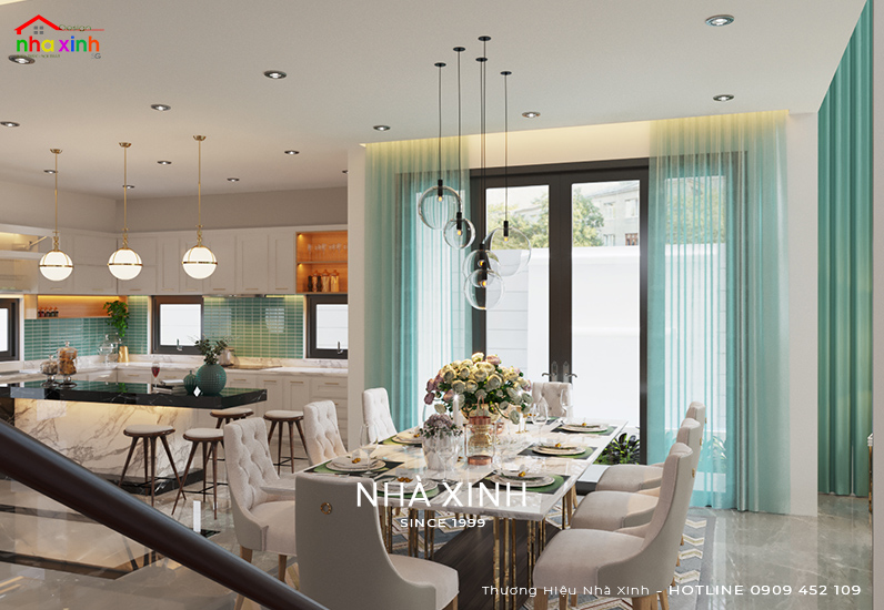 10 Mẫu Phòng Bếp Đẹp Hiện Đại Sang Trọng Bởi KTS Nhà Xinh